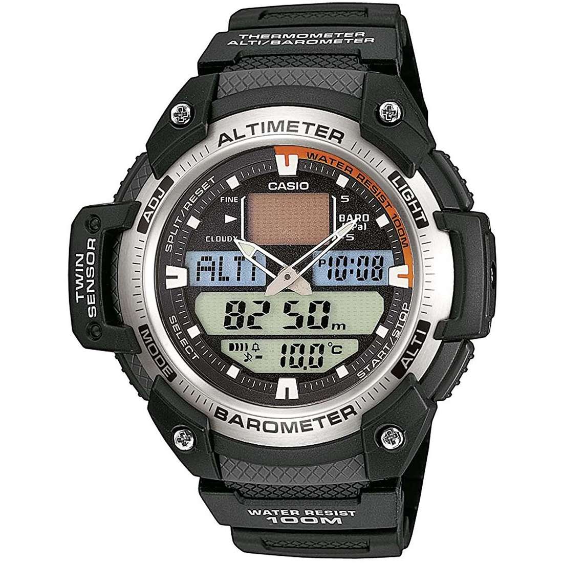 Часы с высотомером. Casio SGW 400h. Часы Casio SGW-400h-1b. Casio SGW 400. SGW-400h-1b.