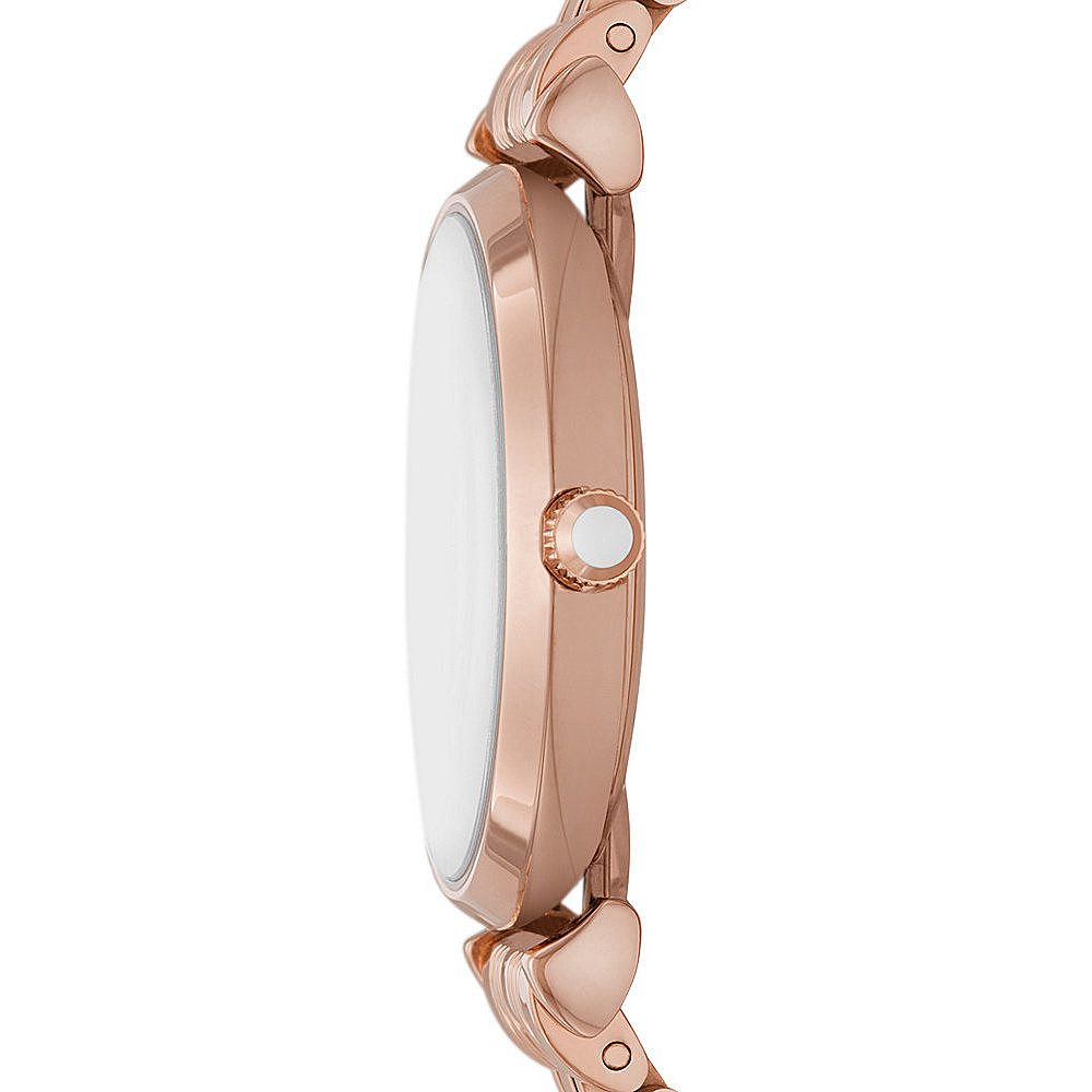 Watches: Women's Emporio Armani rosé time only watch AR11446 with