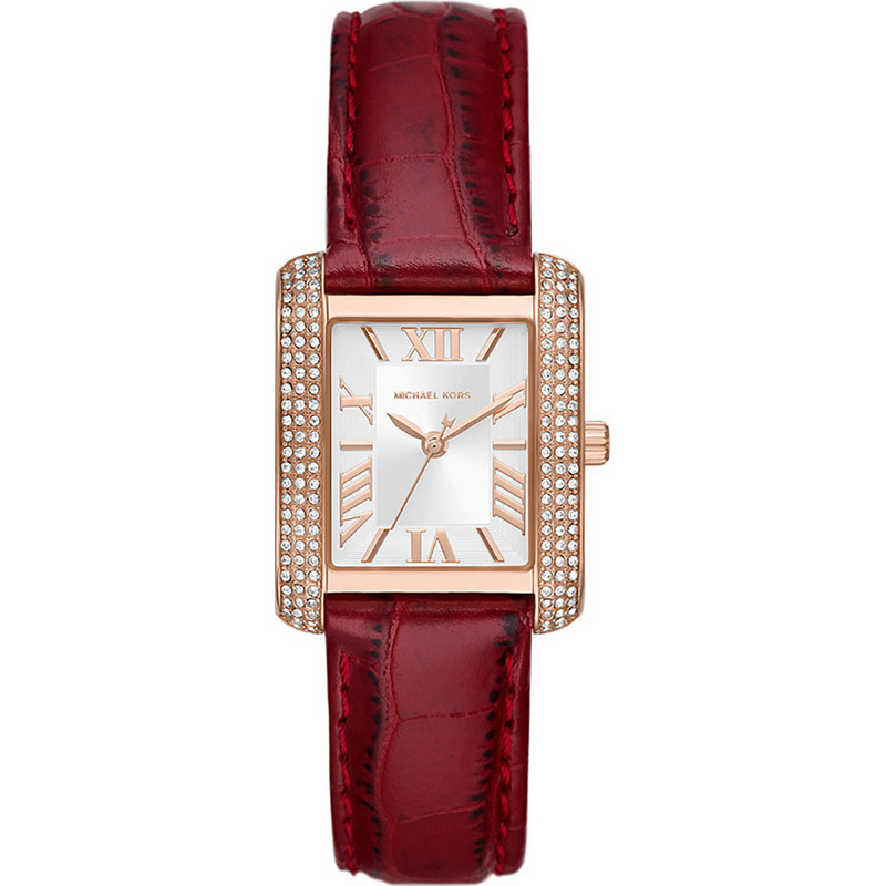 Michael kors watch hot sale women red