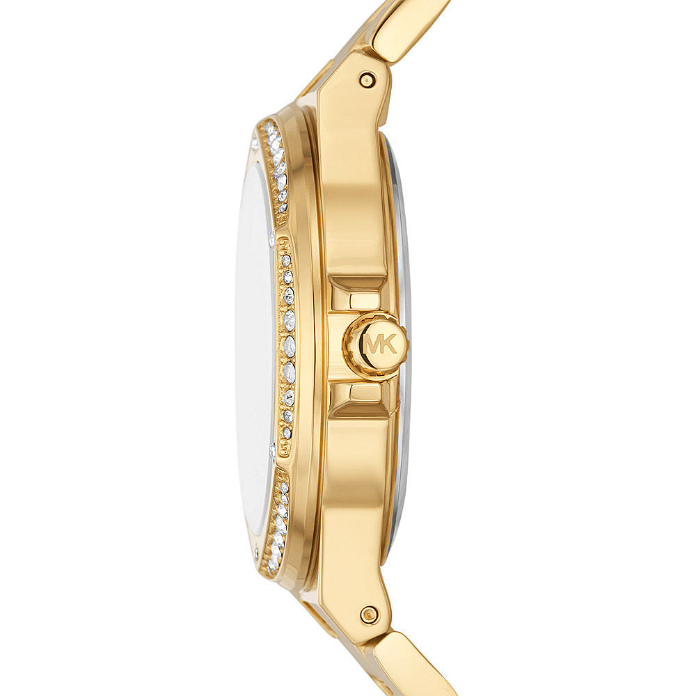 Watches: Michael Kors Lennox woman time only watch golden steel