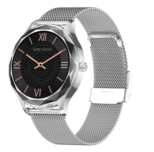 SmartWatch Paul Edward cinturino maglia acciaio nero