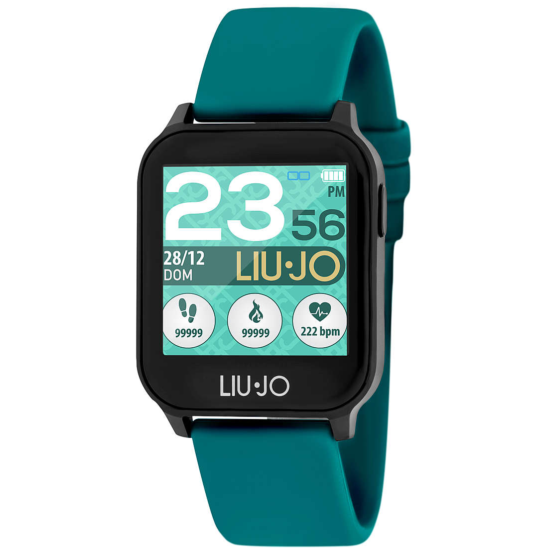 Watches: Liu Jo Energy Smartwatch Teal SWLJ007 silicone strap