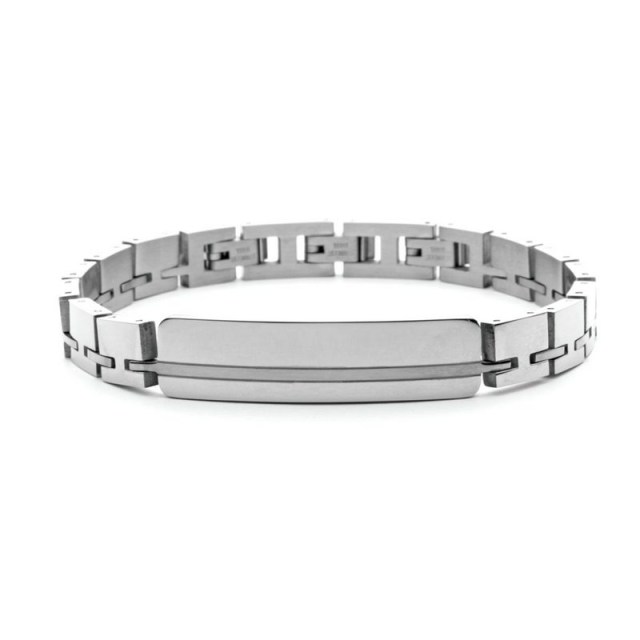 Bracciale 4US CESARE PACIOTTI San valentino 4ubr4533 Acciaio Acciaio nero  Uomo