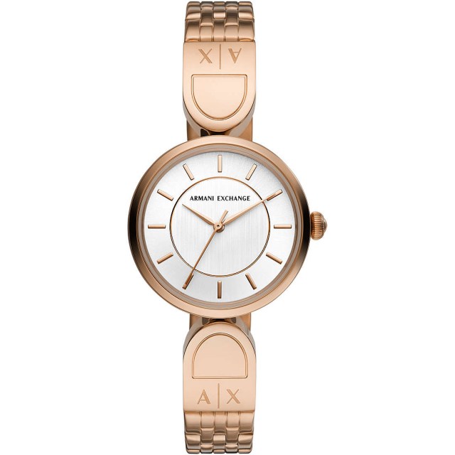 Watches: Armani Exchange watch only time woman AX5379 steel PVD Rose Gold