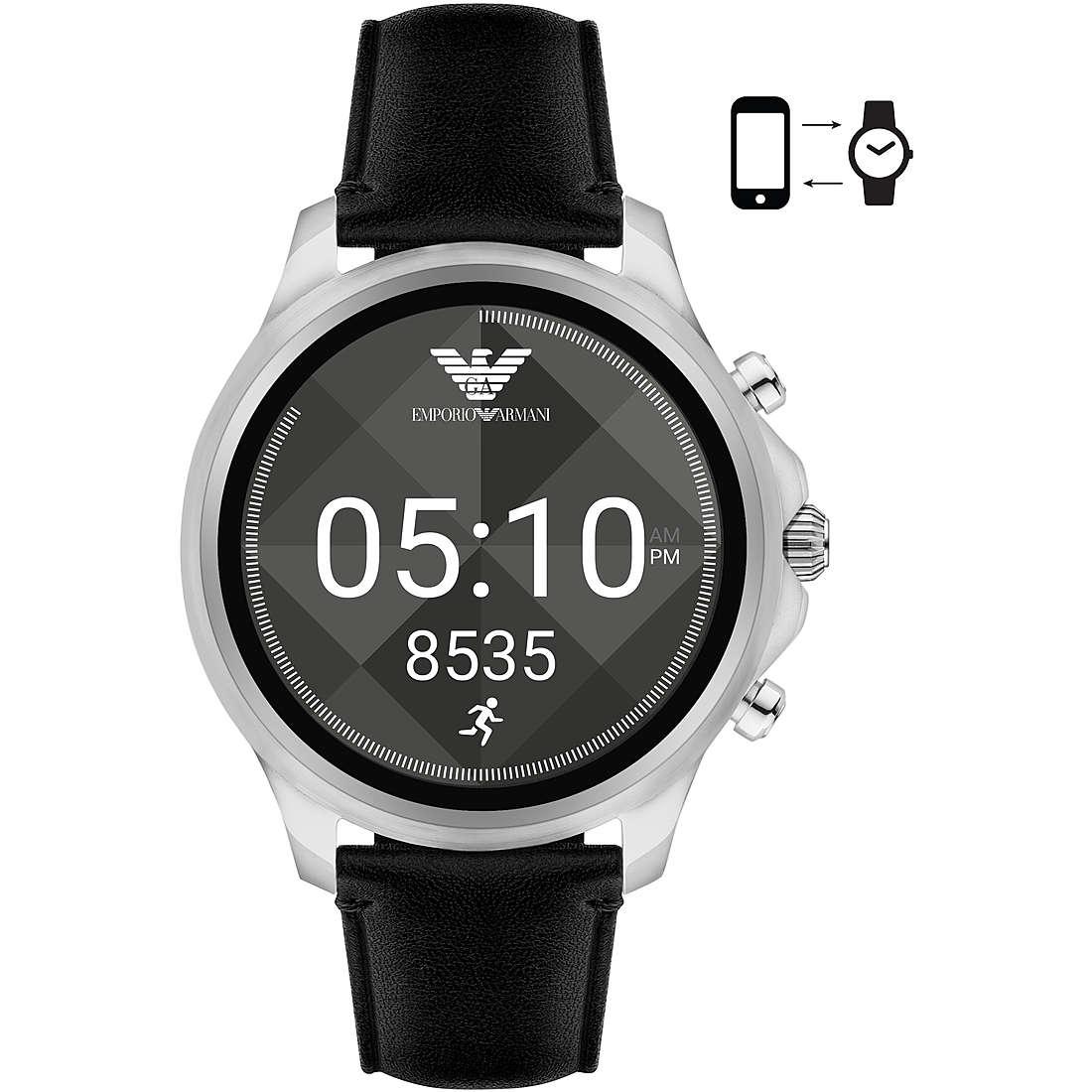 Watches: Armani watch Smartwatch digital man leather strap model ART5003