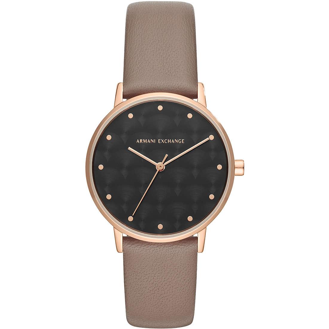 Watches: Emporio Armani watch steel only time woman analog leather strap  AX5553 Exchange