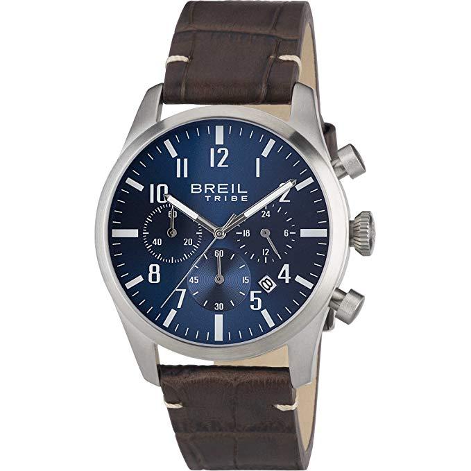 Watches Breil Chronograph Watch Man analog leather strap Classic