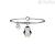 Kidult bracelet 731242 steel 316L pendant with penguin crystals and enamel Animal Planet collection