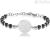 Bracciale Brosway BHK220 con sfere in Onice e ciondolo con Ala e croce in acciaio collezione Chakra