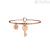 Kidult bracelet 731015 316L steel key with PVD treatment Rose gold and crystals Symbols collection