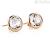 Orecchini Brosway BRT36 acciaio PVD Oro Rosa con cristalli Swarovski collezione B-TRING