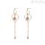 BGH22 Brosway heart earrings in PVD steel Rose Gold with Swarovski crystals SIGHT collection