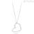 Collana Brosway BFM03 cuore in acciaio con cristalli bianchi collezione Frame