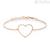 Bracelet Brosway BHK257 heart in 316L steel PVD Rose Gold Chakra collection