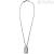 Breil man TJ2748 necklace in IP GUn steel with black diamond collection Black Diamond