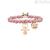 Kidult 731127 bracelet in stainless steel 316L PVD rose gold with rhodonite stone and crystals collection Special Moments