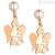 Roberto Giannotti NKT184R Rose Gold Angeli collection earrings