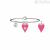 Kidult heart bracelet woman 731712 316L steel Love collection