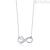 Infinity and heart necklace Mabina woman 553215 925 silver