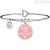 Bracciale Kidult Philosophy Real not Perfect 731721 acciaio 316L smalto rosa