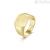 Anello misura 21 uomo INK Brosway BIK32B acciaio 316L PVD Oro satinato