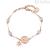 Bracciale amicizia infinito Brosway Chakra BHKB046 acciaio 316L PVD Oro Rosa con cristallo