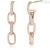 Mabina women's oval mesh earrings 563382 925 silver with zircons