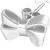 Rosé bow single earring woman RZO018R Silver 925 Stories collection