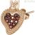 Rosé sacred heart earring for woman RZO030 Silver 925 rose gold Storie collection