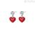 Rose Heart Mix and Match Earrings RZO014 925 Silver Stories collection