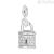 Woman's Rosé Padlock Charm RZ005R Silver 925 Stories collection