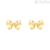 Stroili yellow gold bow earrings with zircons 1415920 Bon Ton collection