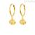 Stroili shell earrings Yellow Gold with zircons 1415892 Toujours collection