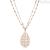 Brosway Tailor double wire rosé necklace in perforated steel BIL06