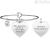 Kidult bracelet "He who sows love collects happiness" woman 731270 Love steel