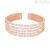 Bracelet Bangle rose Stroili steel woman 1668673 Romantic Shine