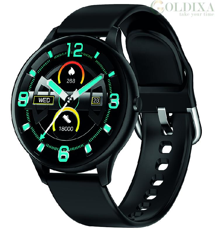 Orologio Smartwatch uomo Smarty Round nero SW021A resina e silicone