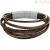 Bracciale uomo pelle marrone Sector Candy SZV79 acciaio e smalto