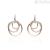 Stroili multi-circle two-tone steel woman earrings 1671133 lady code.