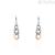 Stroili women's two-tone groumette steel earrings 1671134 lady code