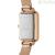 Daniel Wellington women's watch rectangular rose black DW00100432 steel Pressed Melrose