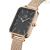 Daniel Wellington women's watch rectangular rose black DW00100432 steel Pressed Melrose