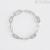 Mabina women's oval mesh bracelet 925 silver with zircons 533502