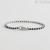 Mabina 533515-S Silver Tennis Bracelet with black zircons