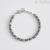 Gray Agate Man Bracelet Silver 925 Mabina with zircons 533526