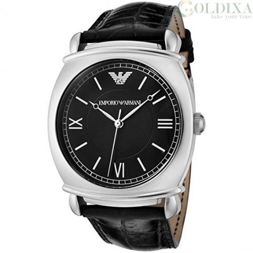 Watches: Men's watch only time Emporio Armani black AR0263 steel black ...