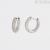 Mabina 563469 925 Silver woman hoop earrings with zircons