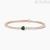 Bracciale Tennis rosato cuore verde Mabina 533440-M Argento 925