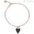 Bracciale donna Mabina cuore nero Argento 925 533449