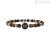 Kidult bracelet man Super Dad 731997 tiger eye 316L steel Family